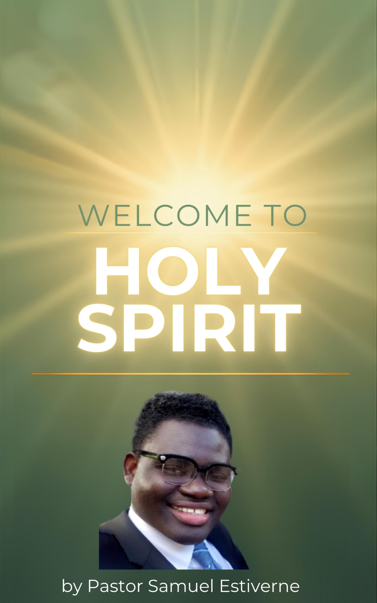 Welcome to Holy Spirit — book cover by Pastor Samuel Estiverne